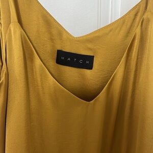 HATCH Cleo Dress in Gold size 1